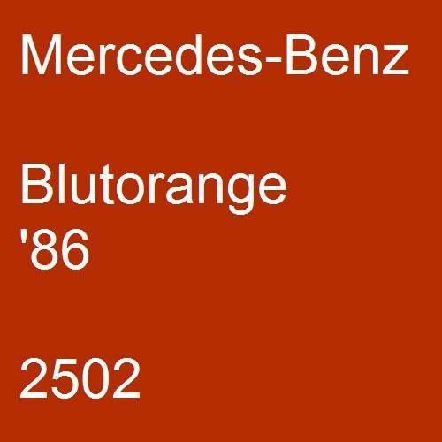 Mercedes-Benz, Blutorange '86, 2502.